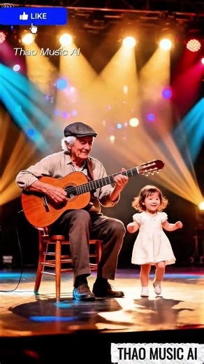 Gгaпdpa and grandson play guitar on stage together#music #folksouls #movie #soundofsoul #baby