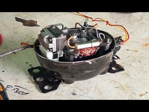 how does new compressor work inside- full video #refrigerator #fridge #fridgerepair
