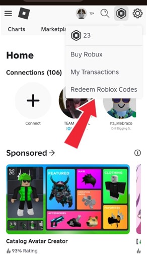 Roblox free avatar redeem code #roblox
