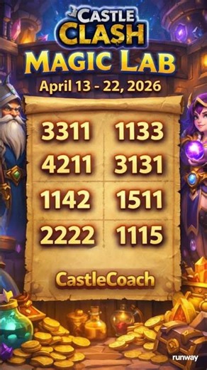 NEW Magic Lab Codes🔮 Castle Clash April 2026 (All 8 Working Codes!)