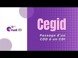 CEGID : Passage d'un CDD à un CDI
