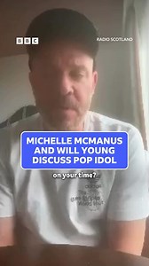This moment between Michelle McManus and Will Young ❤️‍🩹 Former Pop Idol winners Will Young and Michelle McManus discuss their time on the show. Listen to the full interview now on #TheAfternoonShow over on BBC Sounds BBC Radio Scotland #PopIdol #MichelleMcManus #WillYoung | BBC One