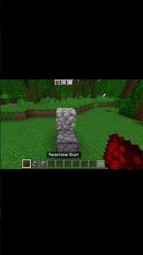 How To Put Redstone dust on Dispenser 😧#shorts