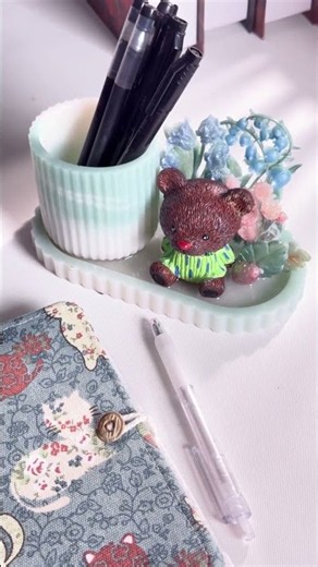 DIY Resin Art | Creative Resin Pen Holder Sharing