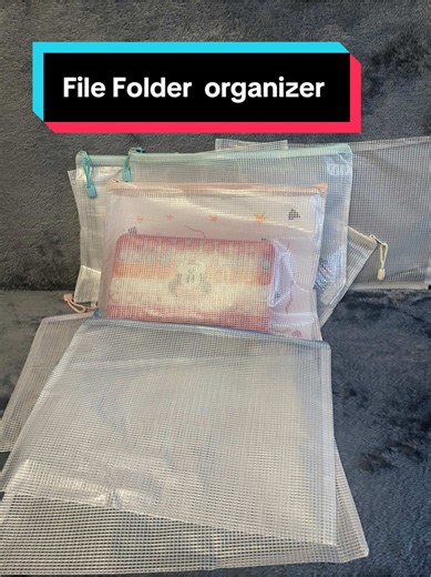 A4 Waterproof Zippered Mesh File Folder, Organizer for School & Classroom, Travel Storage Bag, Office Supplies#waterproofbag #filefolder #organizer #zipbag #tiktokshop