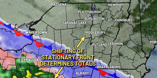 Tracking snow for southern Vermont Wednesday evening
