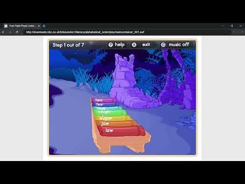 BBC Bitesize KS1 Literacy Alphabetical Adventure Walkthrough