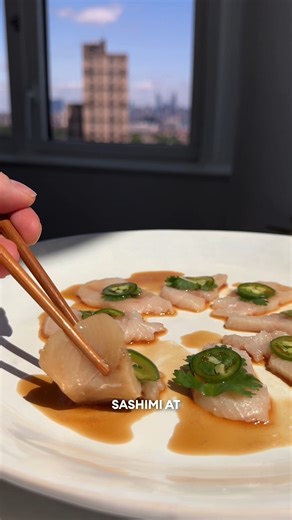 11K views · 49 reactions | Homemade Yellowtail Sashimi Comment "RECIPE" and I'll send this recipe link right to your inbox. | Cooking with Cocktail Rings | Facebook