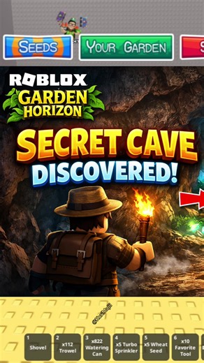 Explore the Hidden Secret Cave in Garden Horizon