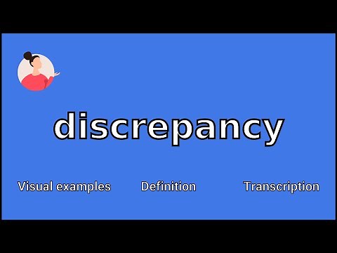 DISCREPANCY - Meaning and Pronunciation