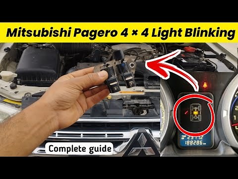 Pajero 4wd light flashing || Mitsubishi Pajero Complete Solution