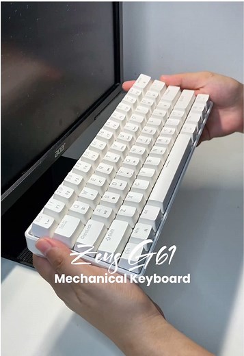 Zeus G61 Wired Mechanical Keyboard with Blue Switch #zeusphilippines #zeuskeyboard #g61keyboard #keyboard #mechanicalkeyboard #wiredkeyboard #gamingkeyboard #rgbkeyboard #keebs #keyboardasmr