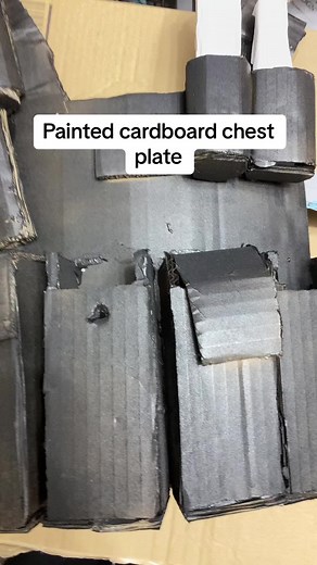DIY Painted Cardboard Chest Plate Tutorial
