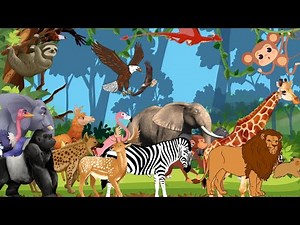 ABC Safari Animal Sounds 🐘 | Learn Alphabet with Jungle Animals A-Z | Kids Smart Learning