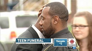 Teen funeral