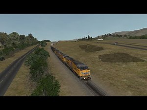 Open Rails: UP AC4400CW freight run | D.C