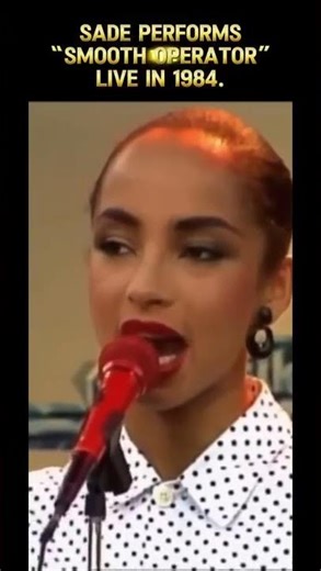 Sade performs “Smooth Operator” live in 1984 #musichistory #music