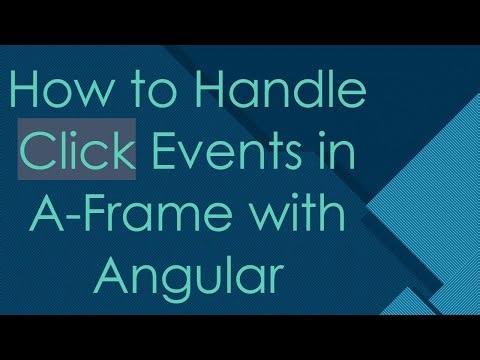 How to Handle Click Events in A-Frame with Angular