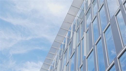 Sky Reflections on Glass Building - Free Stock Video