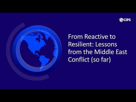 From Reactive to Resilient: Lessons from the Middle East Conflict (so far) | CIPS