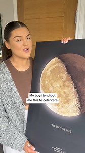 238K views · 53K reactions | Ever wondered what the moon looked like on the night you first met your loved one or got engaged?  Now, you can capture that moment by simply selecting the date and place and we'll show you the moon from that day. Surprise your significant other with a unique gift for an anniversary, a birthday, or any moment worth cherishing. | Moon Phase Prints | Facebook
