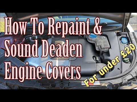 How to refresh/respray and sound deaden engine covers cheaply