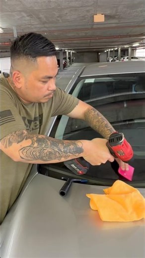Highlights of our windshield protector install #windshieldprotection #installation #highlights