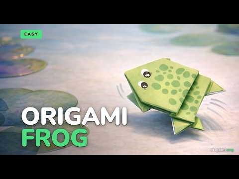 How to Make an Origami Frog 🐸 (Easy Tutorial)