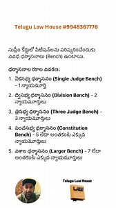 No of Judges - Bench | Telugu Law House