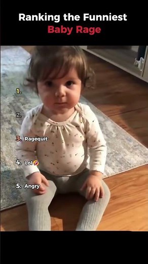 Ranking the Funniest Baby Rage👶😡