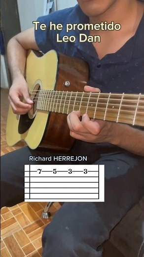 Te he prometido en guitarra, punteo