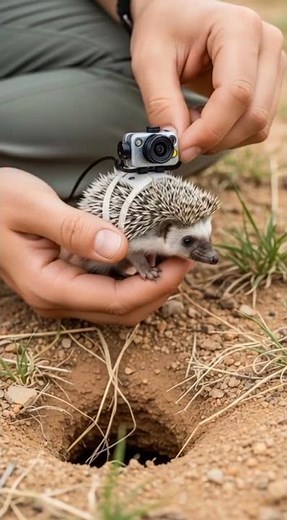 Baby Desert Hedgehog POV Inside Massive Underground Burrow | Micro Camera Wildlife Documentary