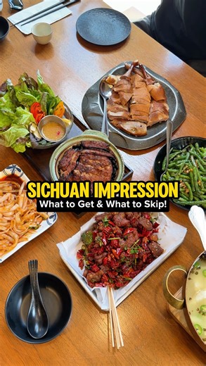 Helen | Food + Experiences 🍲 on Instagram: "reviewing a fan fave for authentic Sichuan food in SGV!!! Sichuan impression has been on my list for YEARS. Every time I try a Chinese restaurant in the area, people ask how it measures up to this spot lol. I went during dine LA but chose instead to try a BUNCH of the classic Chinese dishes I know and love from their standard menu! garlic string beans, stir fried chili chicken, lamb skewers, boiled fish with rattan pepper, green bean jelly noodles, du