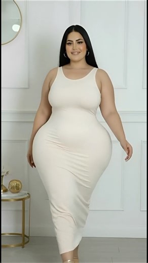 Plus Size Contour Crew Neck Maxi Dress | Stylish Outfit Lookbook