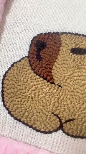 Adorable Capybara Punch Needle Embroidery Tutorial