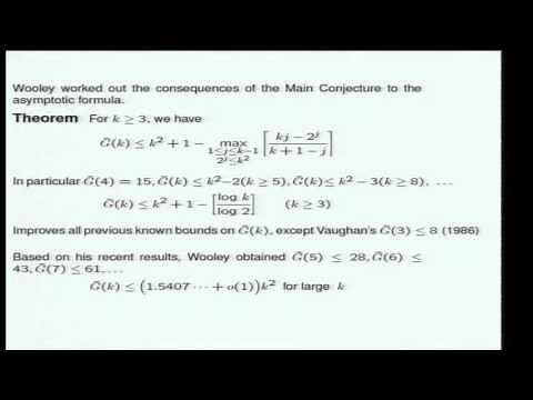 Decoupling in harmonic analysis and the Vinogradov mean value theorem - Bourgain