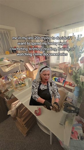 Made with April 🌷 on Instagram: "How many can I do at once 😂 #crochet #crafting #reading"