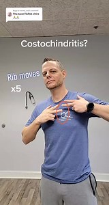 🟣rib moves. Some of these are specific to that area where it may be sore where the ribs meet the sternum. Pulling a band apart is good for the chest as an opener. The towel move is great as a first rib mobilization. See your doctor prior to performing any exercise. Feel free to show this video to your doctor and ask if they would be appropriate for your case. See your doctor for chest or rib pain. #costochondritis #ribstretch #cheststretch #chiro #physicaltherapy #physicalhealth #spirtschiro | 