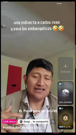 indirecta para Carlos Rivas y evangélicos