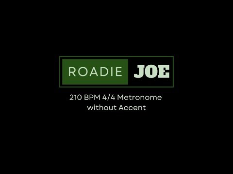 210 BPM Metronome (No Accents) 🎵 Clean Timing & Internal Groove Practice at Home