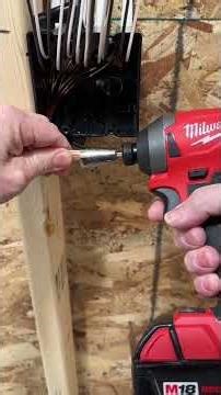 How to trim out a j-box using power tools and hand tools #wkhk #diy #thebasementking #electrician