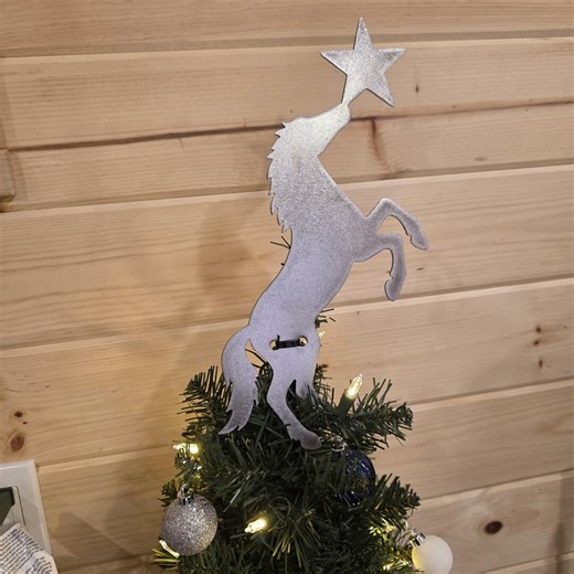 Horse Star Christmas Tree Topper, Horse Holiday Decoration, Christmas Gift, Metal Tree Topper, Handmade Metal Christmas Ornament - Etsy UK