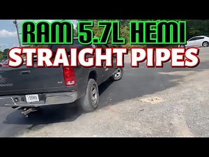 2003 Dodge Ram 1500 5.7L HEMI DUAL EXHAUST w/ STRAIGHT PIPES!