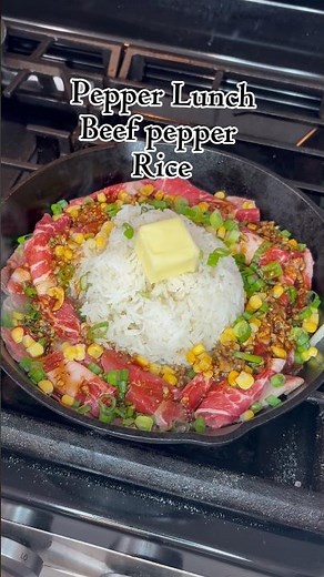 Easy Beef Pepper Rice 🥩 Homemade Pepper Lunch Copycat Recipe #easyrecipe #foodshorts #beefrecipe