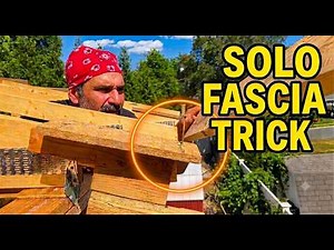 How to Install Fascia Board Alone - Solo Saddle Jig Trick | DIY Builds Plus
