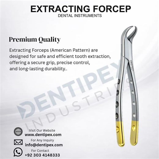 Extracting Forcep-Dentipex Industries – High-Quality Dental & Surgical Instruments for Export