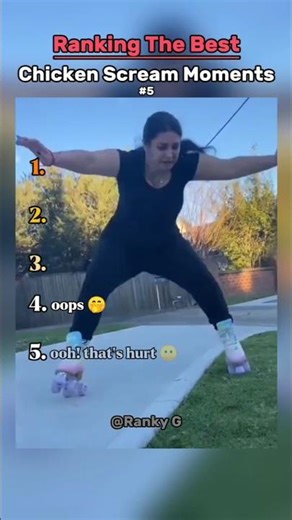 Ranking the best chicken scream moments (part 5) 🐔️😂 #shorts #funny #fails #ranking