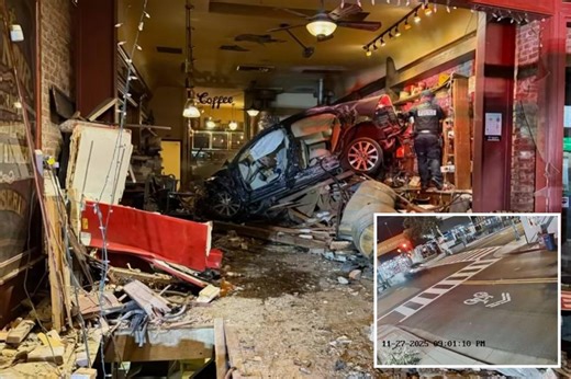 90-year-old driver destroys coffee shop in full-speed, caught-on-video crash