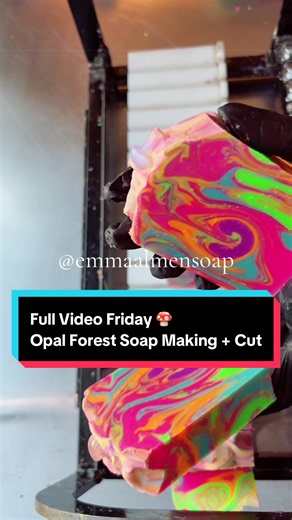 Opal Forest soap making and soap cutting — Full Video Friday