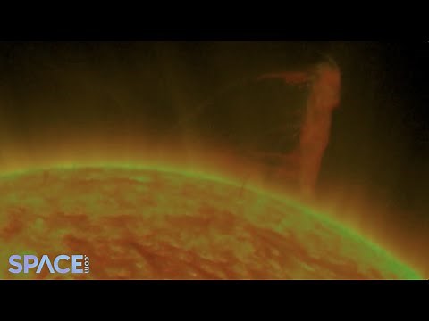 Huge 'tornado' on sun churns for days in epic time-lapse from space